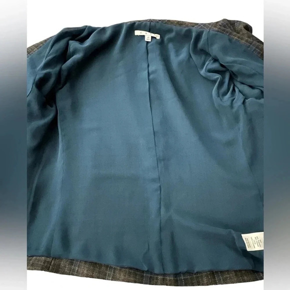 Cabi Plaid Court Cape Jacket Gray Plaid Style 916 Size 10 Business Singl… - Picture 13 of 13